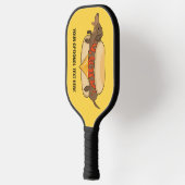Aangepaste tekst Hot Dog Pickleball Paddle (Links)