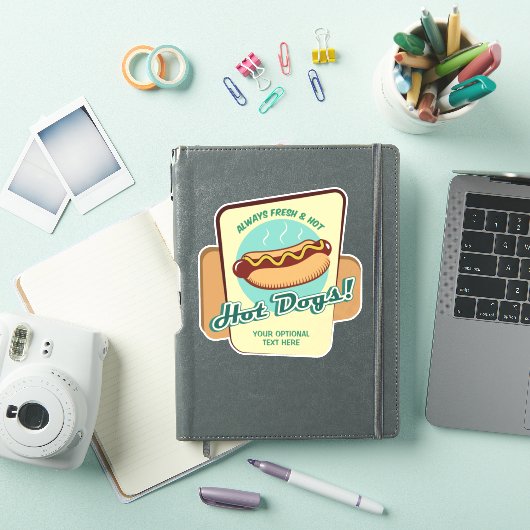 Aangepaste tekst Hot Dog Sticker (iPad Cover)