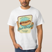 Aangepaste tekst Hot Dog T-shirt (Voorkant)