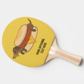 Aangepaste tekst Hot Dog Tafeltennisbatje (Zijkant)