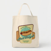 Aangepaste tekst Hot Dog Tote Bag (Voorkant)