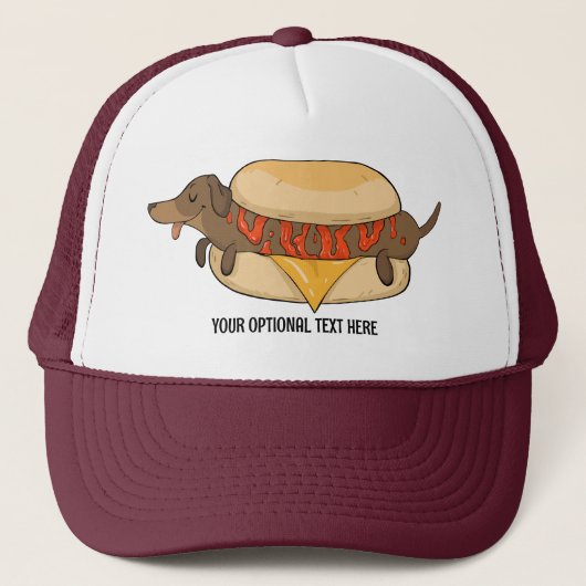 Aangepaste tekst Hot Dog Trucker Pet (Voorkant)