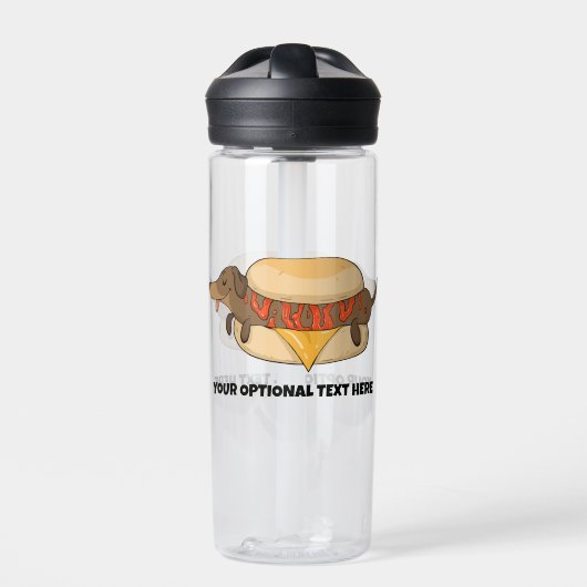Aangepaste tekst Hot Dog Waterfles (Voorkant)