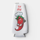 Aangepaste tekst Hot Pepper Chef Flesjeskoeler (Voorkant)