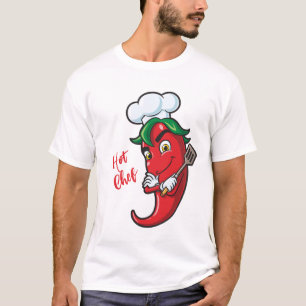 Aangepaste tekst Hot Pepper Chef T-shirt