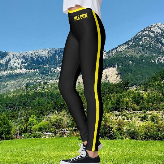 Aangepaste tekst huisdier kat moeder cool zwart ge leggings