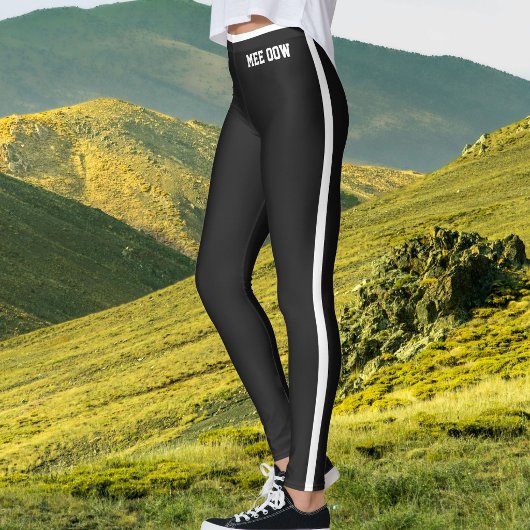 Aangepaste tekst huisdier kat moeder straal zwart  leggings