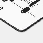 Aangepaste tekst Huisdieren Illustratie Bureaumat (Hoek)