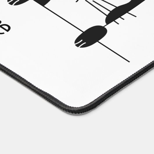 Aangepaste tekst Huisdieren Illustratie Bureaumat (Hoek)