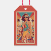 Aangepaste tekst Ibiza Spanje Cadeaulabel (Voorkant)