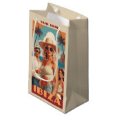 Aangepaste tekst Ibiza, Spanje Reisposter Klein Cadeauzakje (Voorkant Gekanteld)