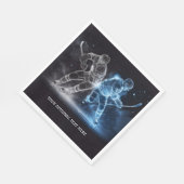 Aangepaste tekst Ice Hockey Servet (Hoek)