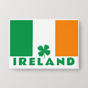 Aangepaste tekst Ierland Button