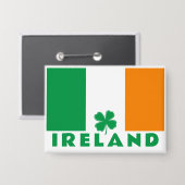 Aangepaste tekst Ierland Button (Voorkant / Achterkant)
