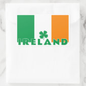 Aangepaste tekst Ierland Rechthoekige Sticker (Tas)