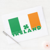Aangepaste tekst Ierland Rechthoekige Sticker (Envelop)