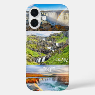 Aangepaste tekst IJsland iPhone 16 Hoesje