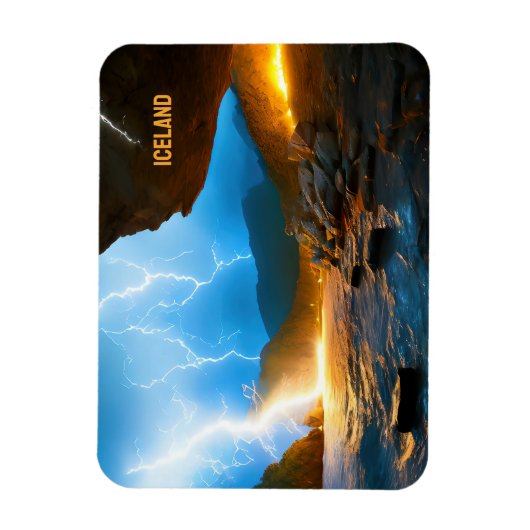 Aangepaste tekst IJsland Magneet (Verticaal)