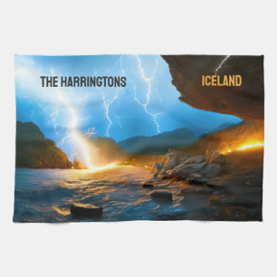 Aangepaste tekst IJsland Theedoek