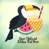 Aangepaste tekst Illustratie aanraakvlak Raamsticker (Vel 3)
