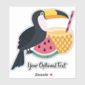 Aangepaste tekst Illustratie aanraakvlak Sticker (Vel)