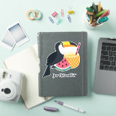 Aangepaste tekst Illustratie aanraakvlak Sticker (iPad Cover)