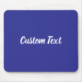 Aangepaste tekst in het blauw met witte script muismat (Voorkant)