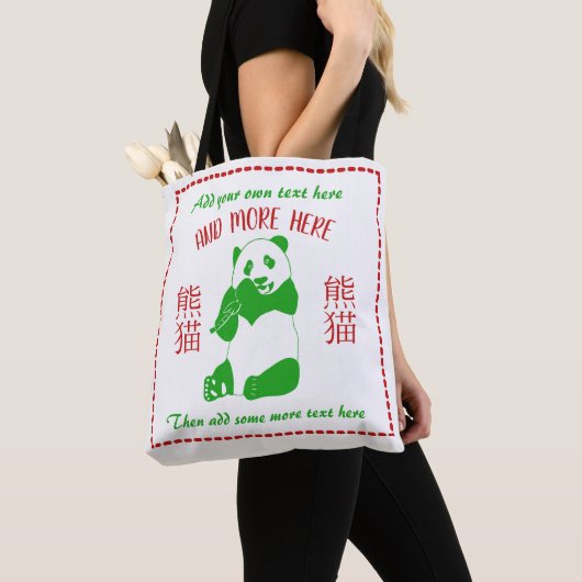Aangepaste tekst in het menu Chinees Restaurantmen Tote Bag (Dichtbij)
