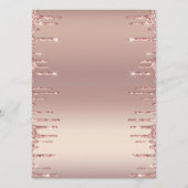 Aangepaste tekst in het menu roos Gold - Uw letter (Achterkant)