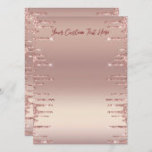 Aangepaste tekst in het menu roos Gold - Uw letter (Voorkant / Achterkant)