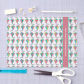 Aangepaste tekst in Retro Kite Pattern Tissuepapier (Craft)
