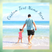 Aangepaste tekst in uw fotovenster vastklikken raamsticker (Vel 3)