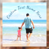 Aangepaste tekst in uw fotovenster vastklikken raamsticker (Vel 2)