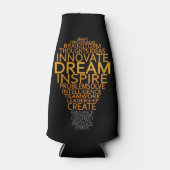Aangepaste tekst Inspirerend Lightbulb Flesjeskoeler (Voorkant)