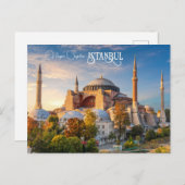 Aangepaste tekst Istanbul Briefkaart (Voorkant / Achterkant)