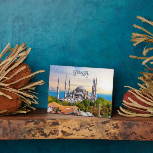 Aangepaste tekst Istanbul Fotoplaat