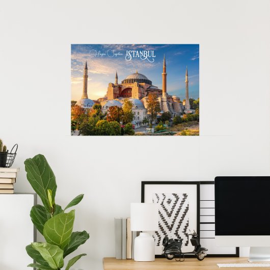 Aangepaste tekst Istanbul Poster (Thuiskantoor)
