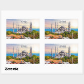 Aangepaste tekst Istanbul Rechthoekige Sticker (Vel)