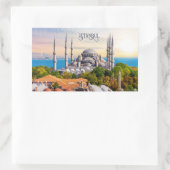 Aangepaste tekst Istanbul Rechthoekige Sticker (Tas)