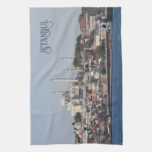 Aangepaste tekst Istanbul Theedoek (Verticaal)