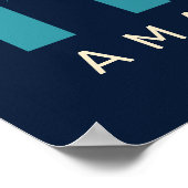 Aangepaste tekst Italië Poster (Hoek)