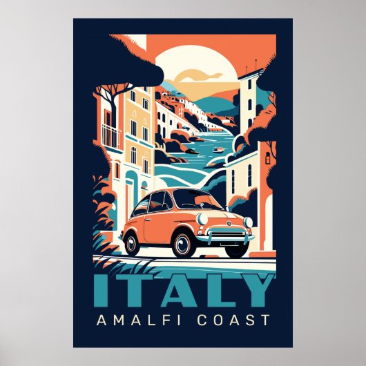 Aangepaste tekst Italië Poster (Voorkant)