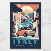 Aangepaste tekst Italië Wijn Etiket (Enkel label)