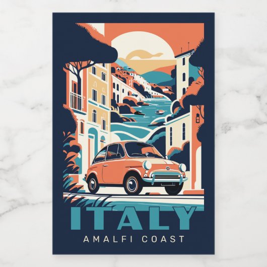 Aangepaste tekst Italië Wijn Etiket (Enkel label)