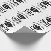 Aangepaste tekst & jaar Afstuderen Cadeaupapier (Hoek)