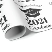 Aangepaste tekst & jaar Afstuderen Cadeaupapier (Rol Hoek)