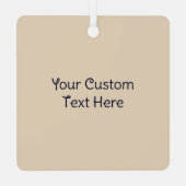 Aangepaste tekst Japans bloemmotief Metalen Ornament (Achterkant)