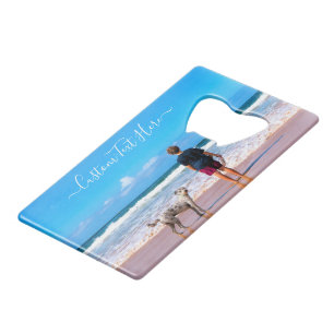 Aangepaste tekst Je foto creditcard flesopener Creditkaart Flessenopener