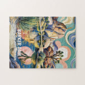 Aangepaste tekst Joshua Tree Dam Kleurrijke Bergme Legpuzzel (Horizontaal)