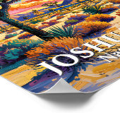 Aangepaste tekst Joshua Tree Van Gogh Kleurrijk Wo Poster (Hoek)